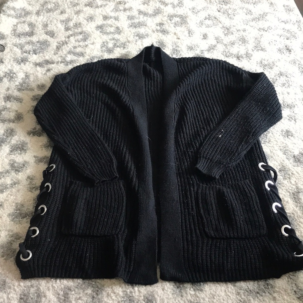 Black Knit Cardigan